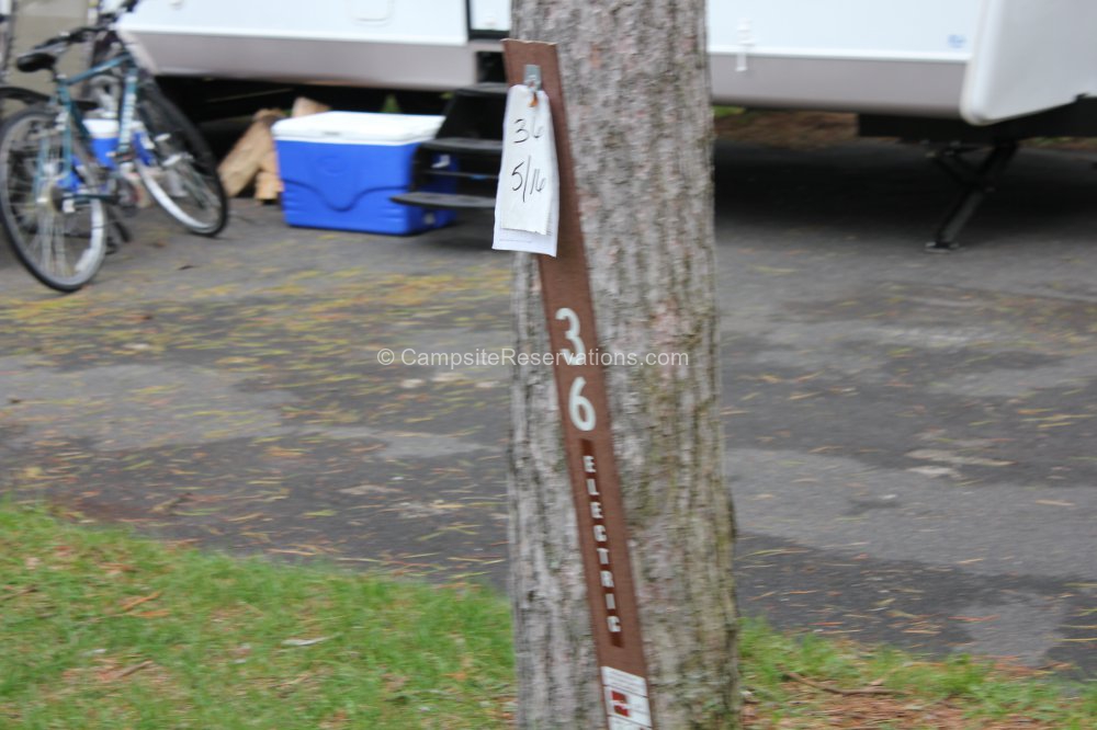 Campsite 036 in KohlerAndrae State Park Campground at KohlerAndrae